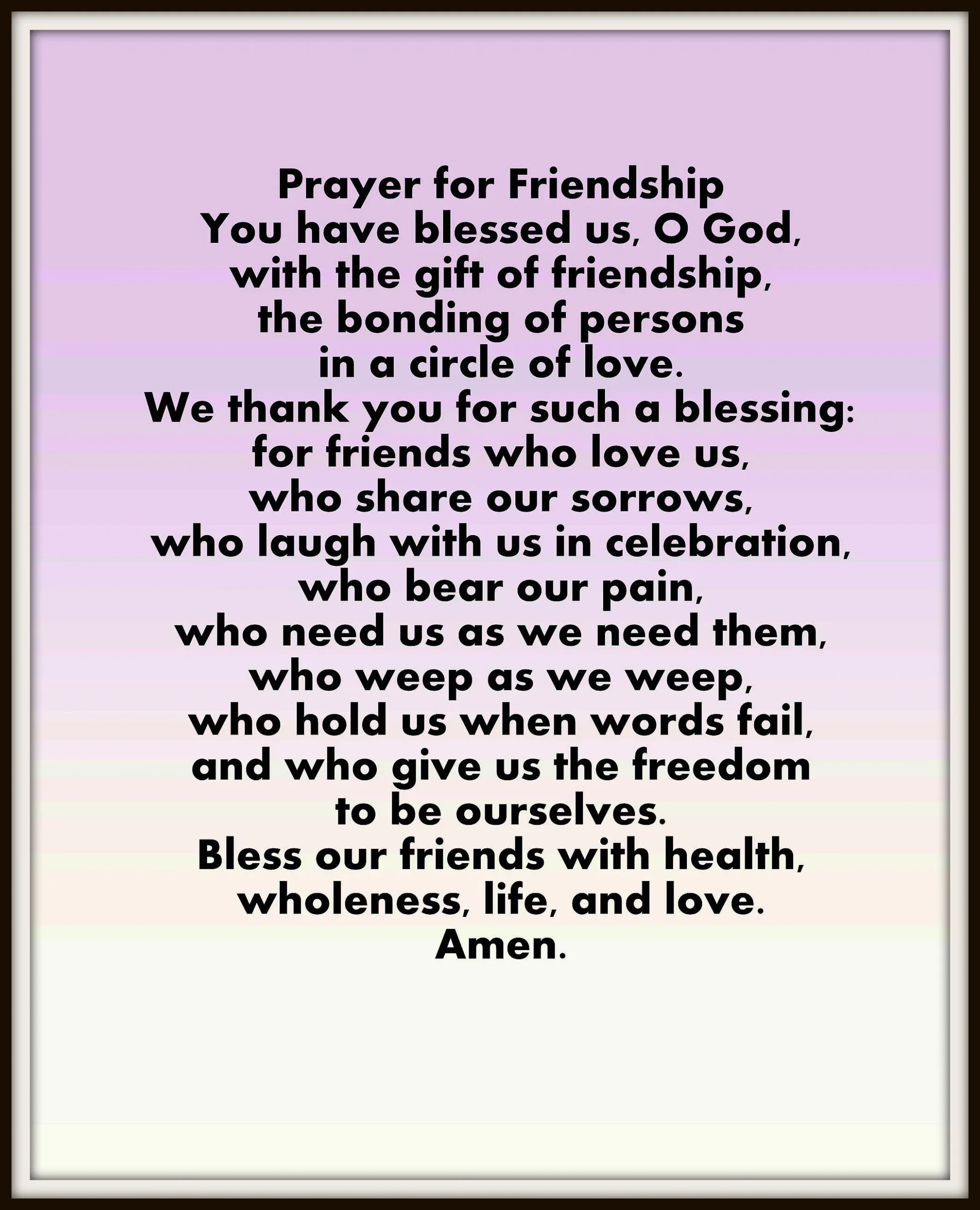 blessings of friendship