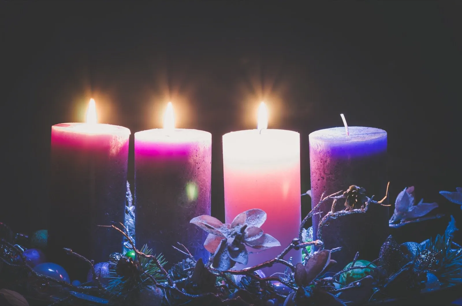 advent candles colours
