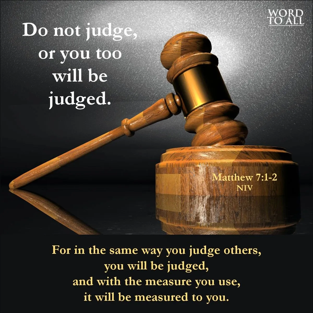 bible verses for judging others