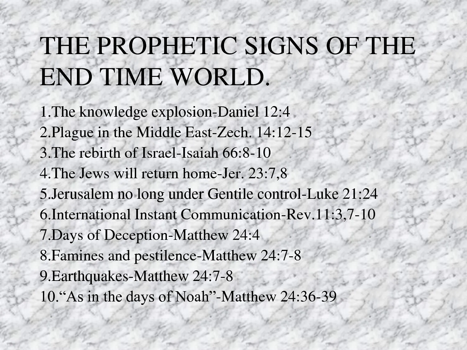 end time bible verses