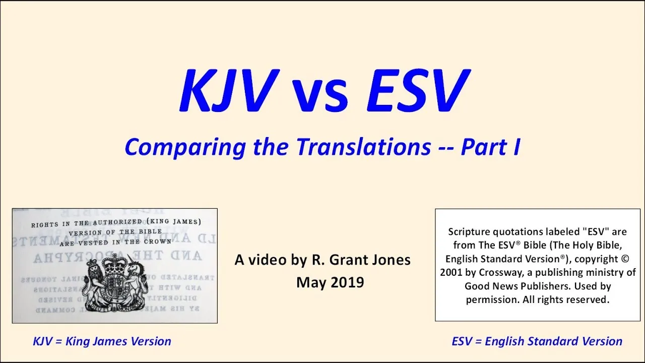 esv bible compared to kjv