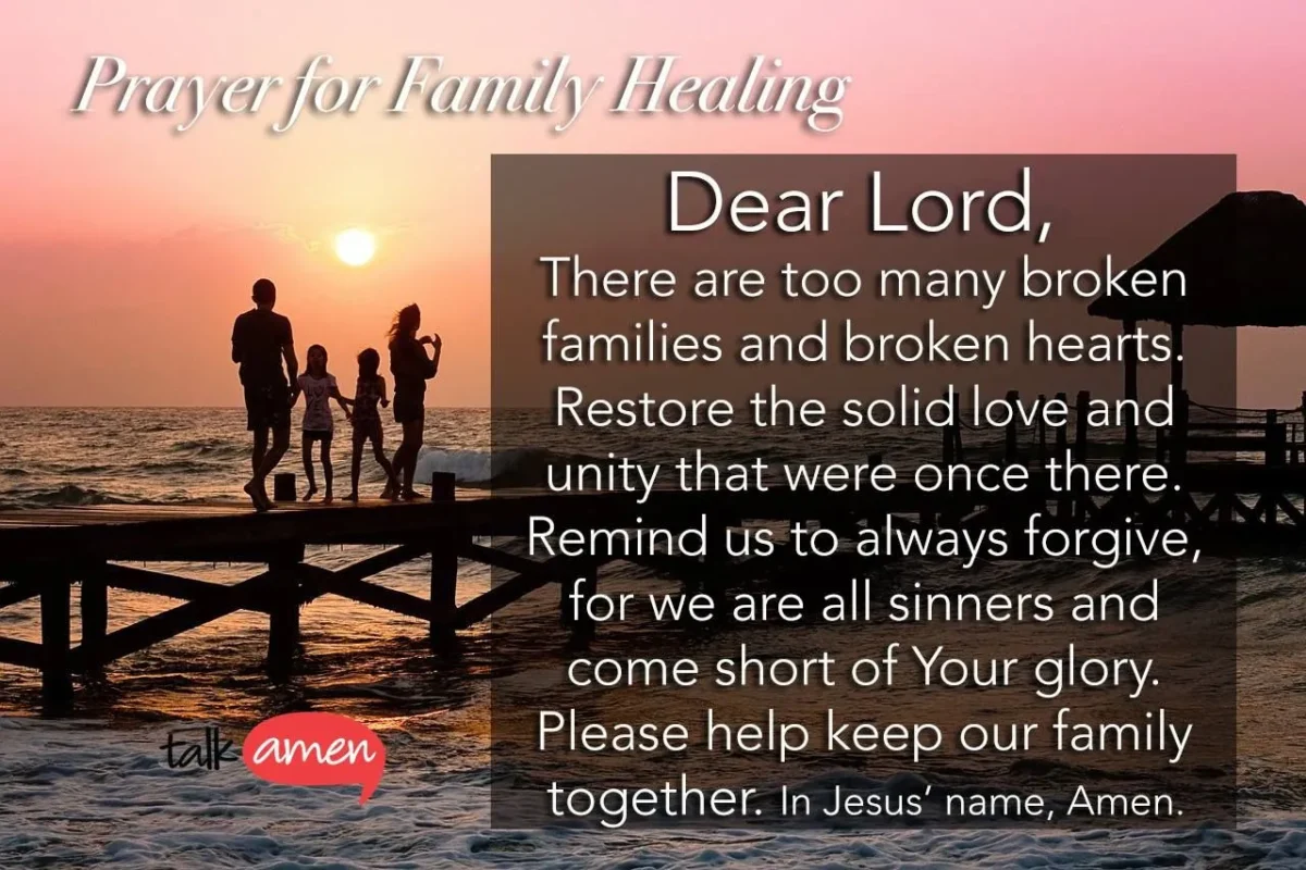 family prayer for healing