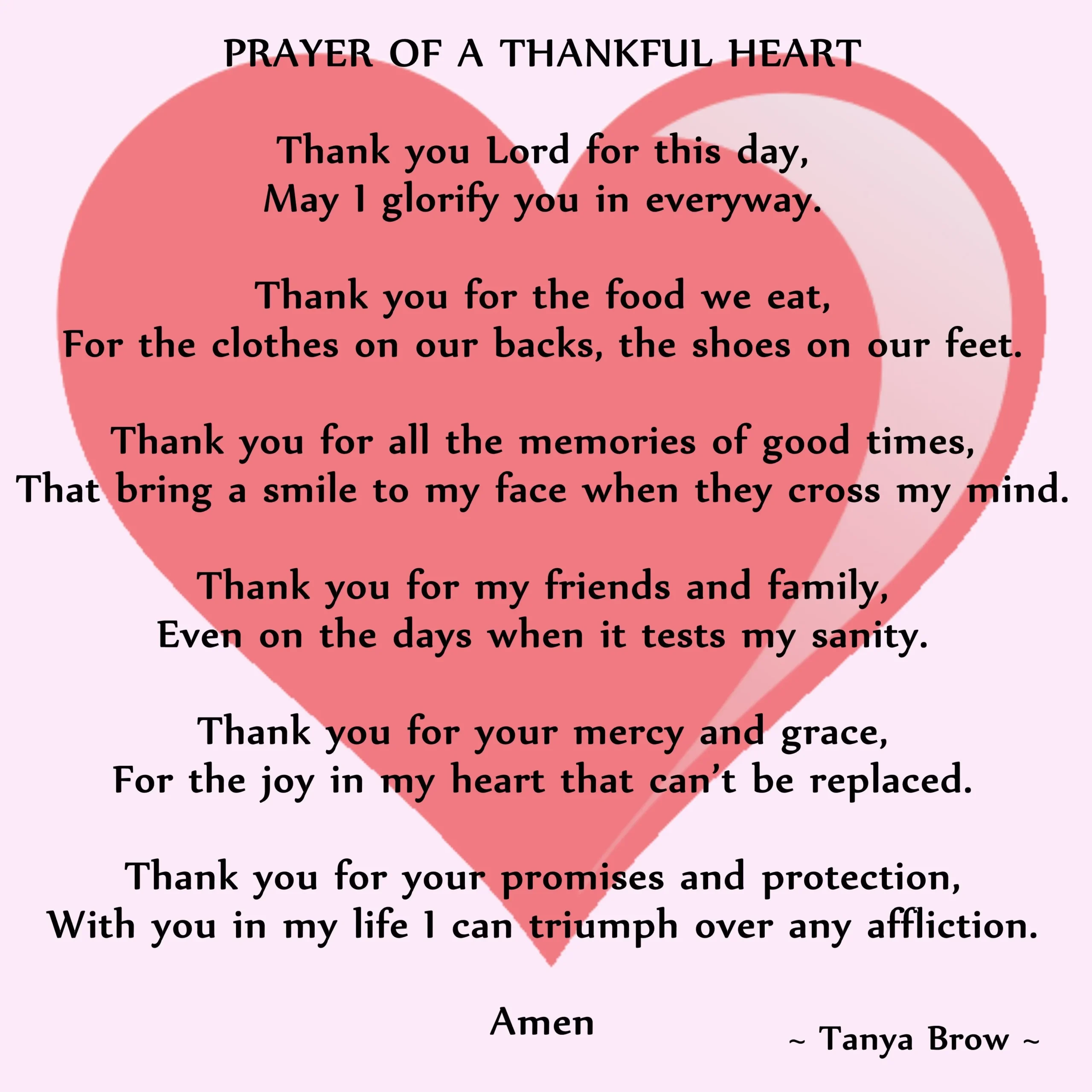 gratitude prayer