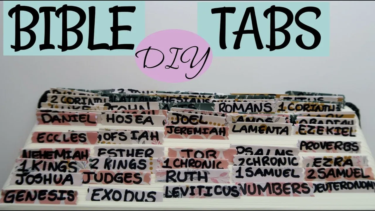 how to make bible tabs