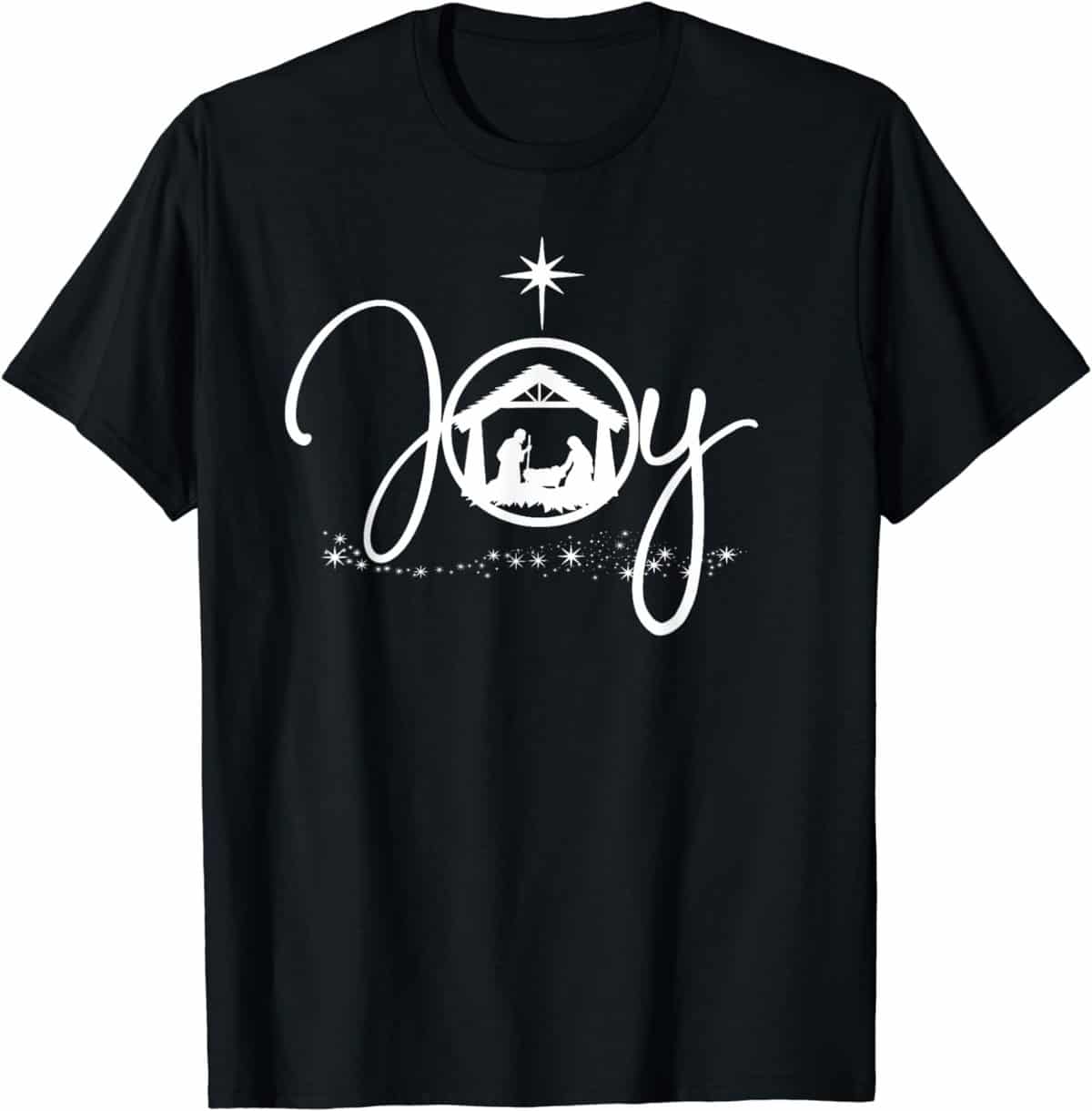 Christian Christmas Joy Jesus Nativity Scene Faith Gift,Short Sleeve T-Shirt