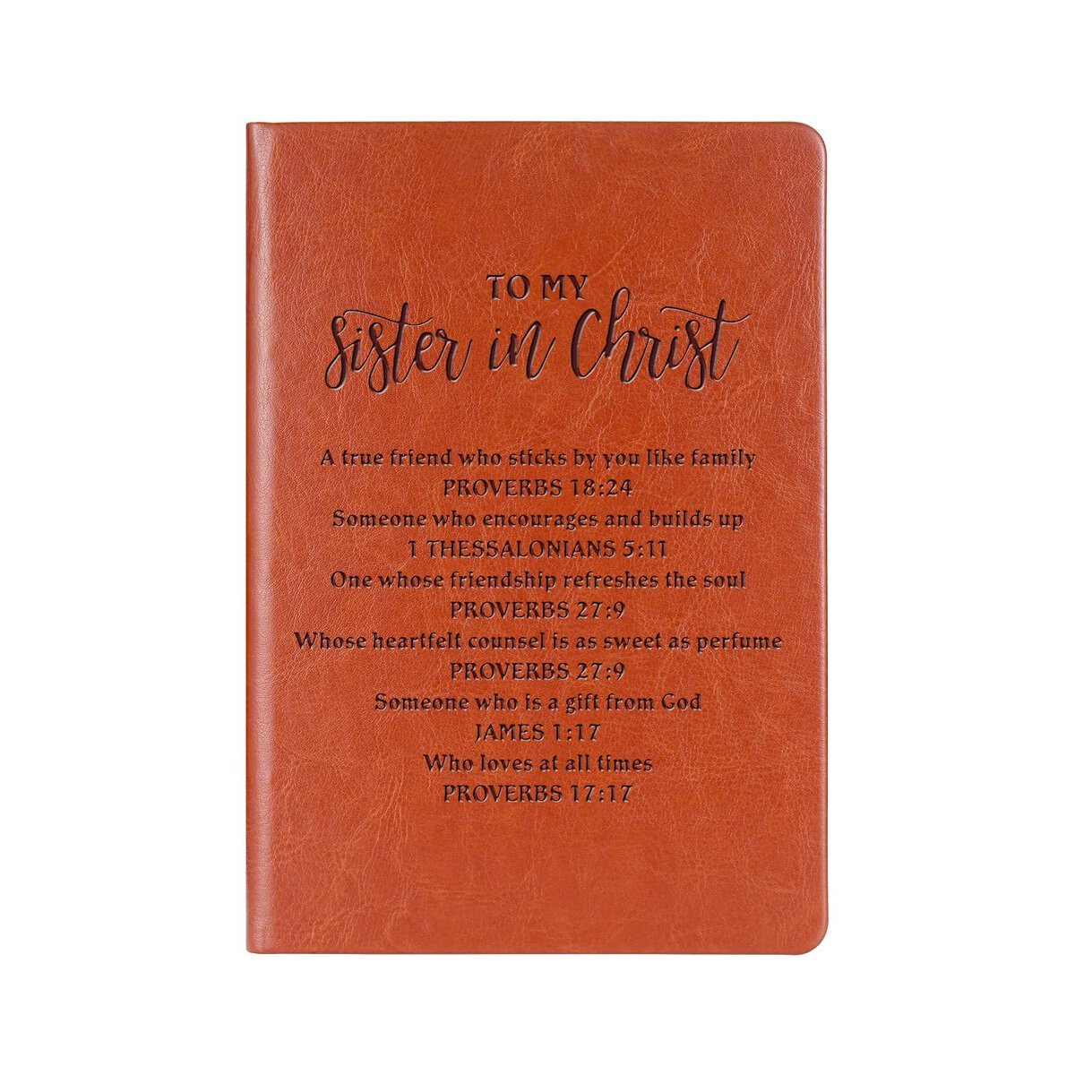 Sister in Christ Leather Notebook