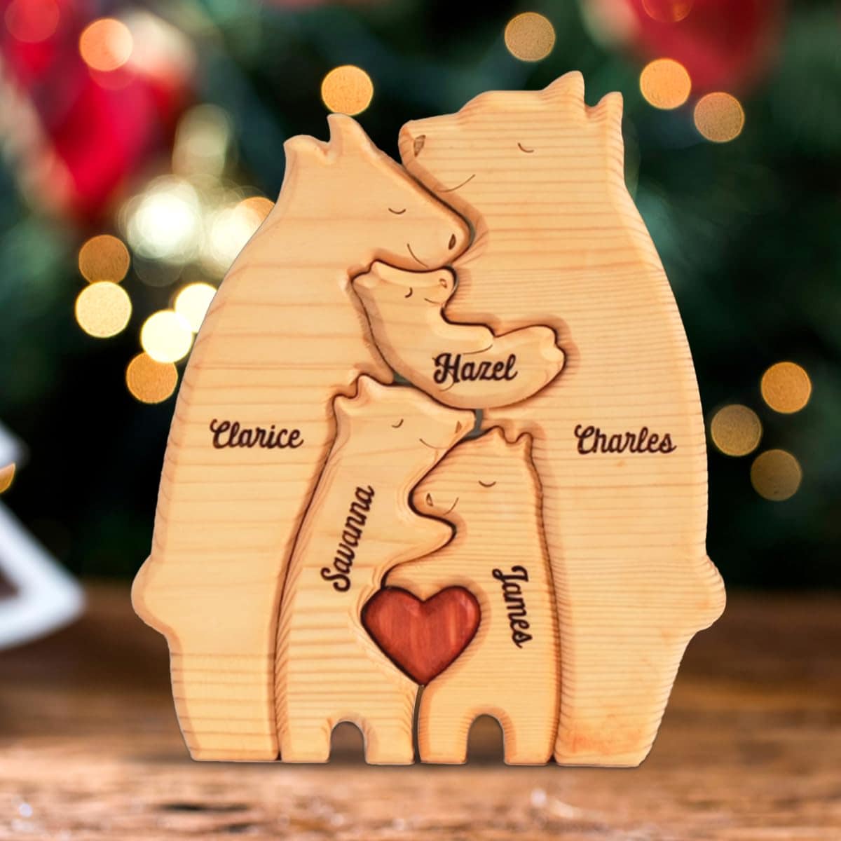 Personalized Bear Family Puzzle