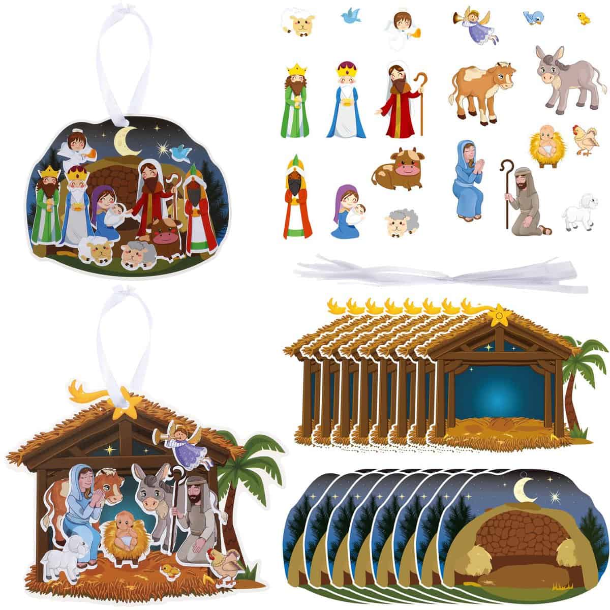 Religious Crafts Nativity Stickers