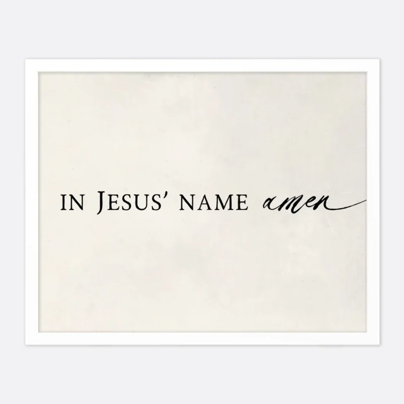 In Jesus s Name Amen The Witness