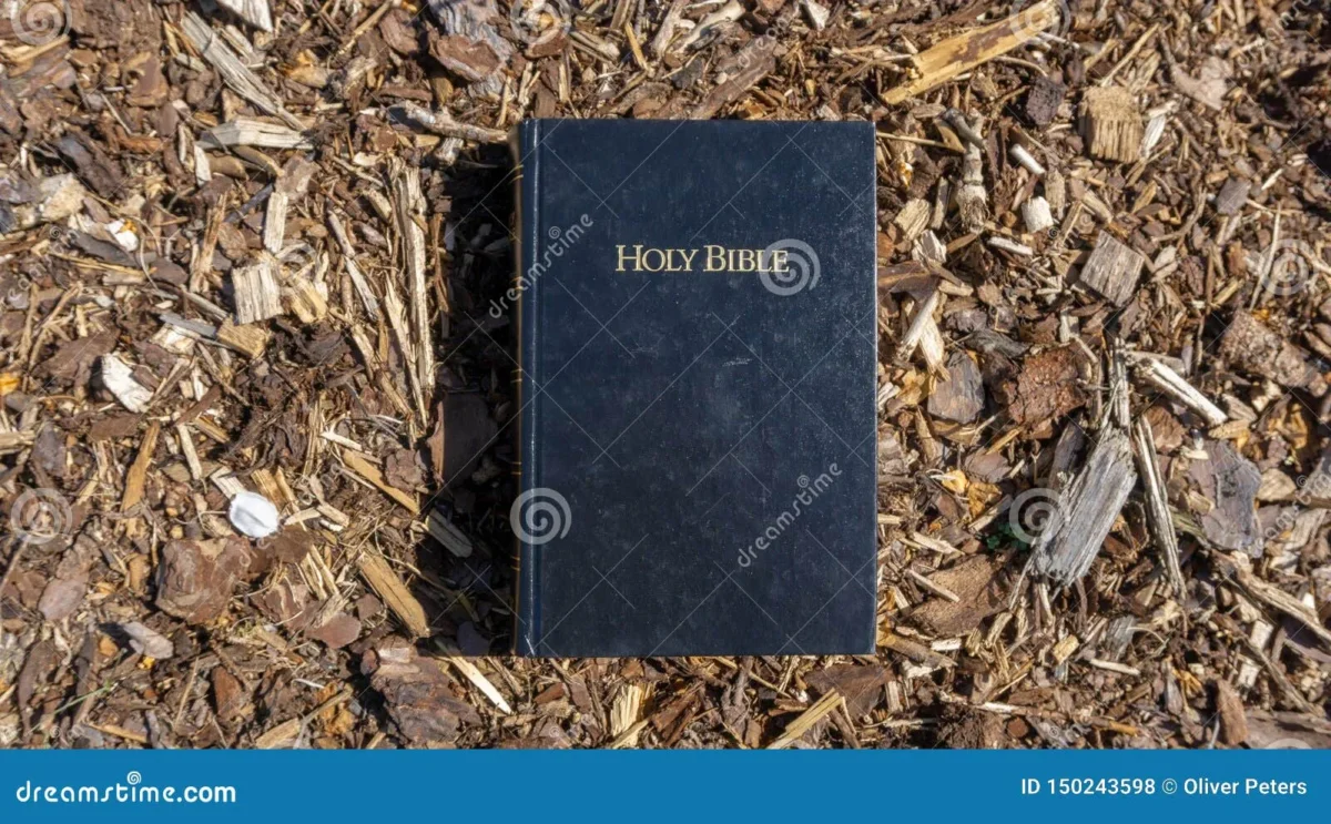 is it bad to put a bible on the ground