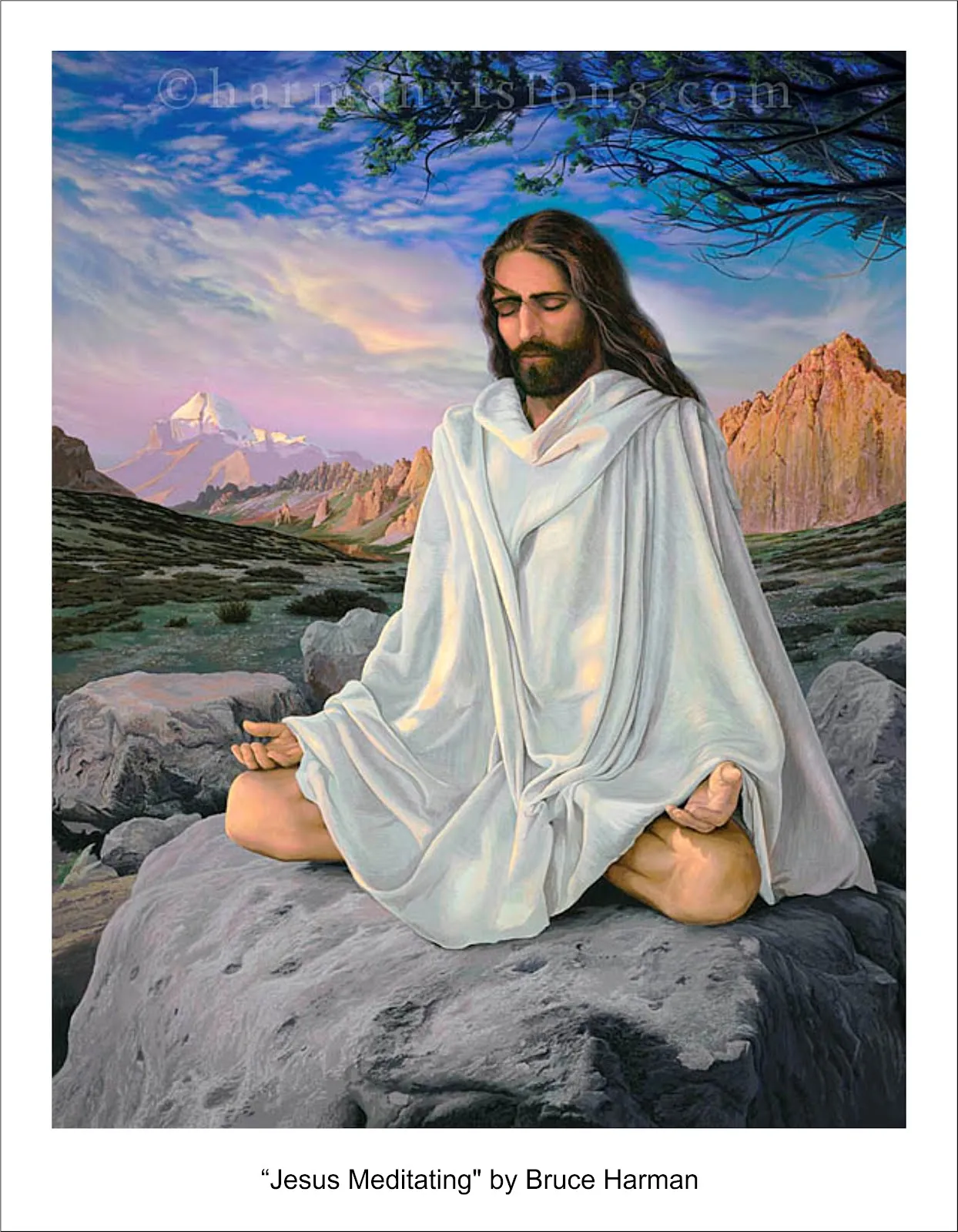 jesus meditating