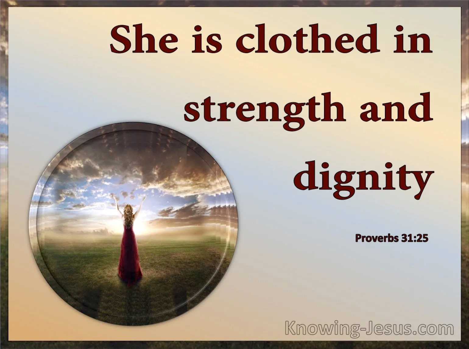 meaning of proverbs 31 25