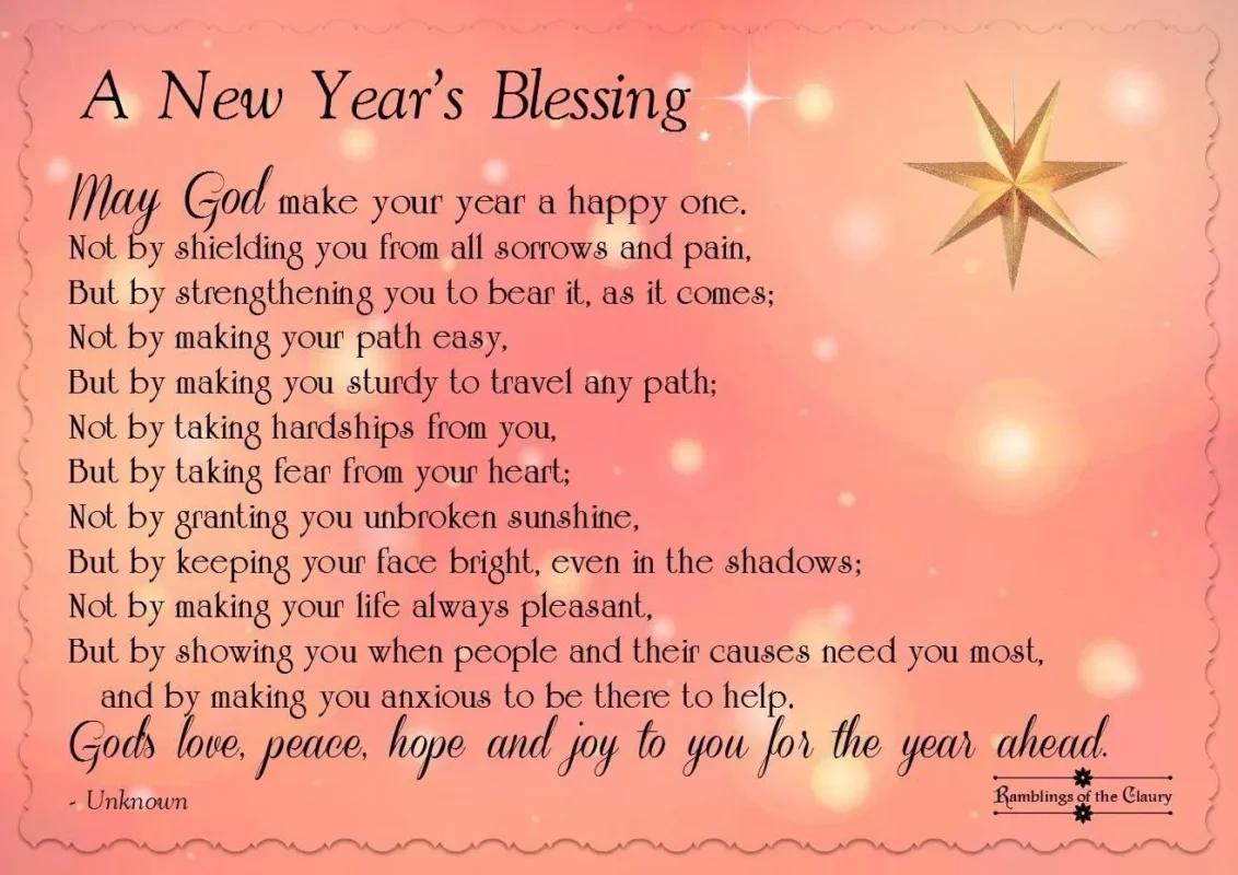 new year’s prayers