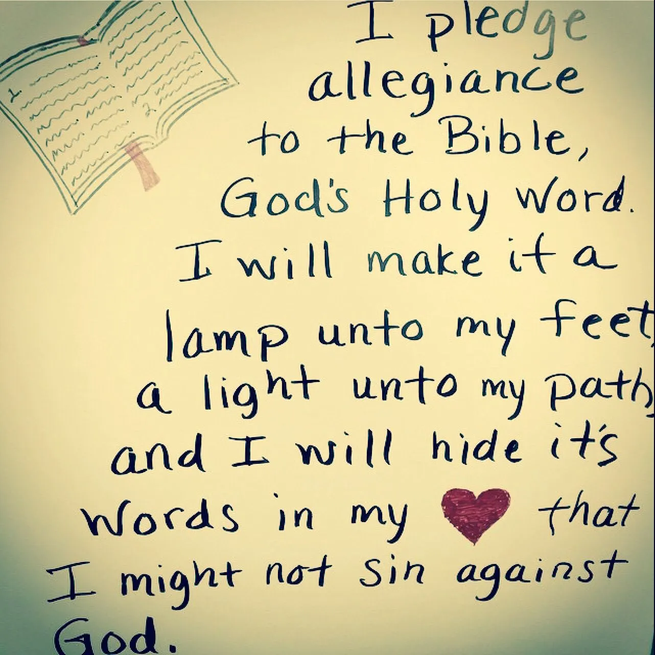 pledge of the bible
