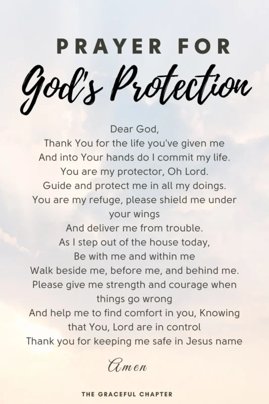 pray for healing and protection