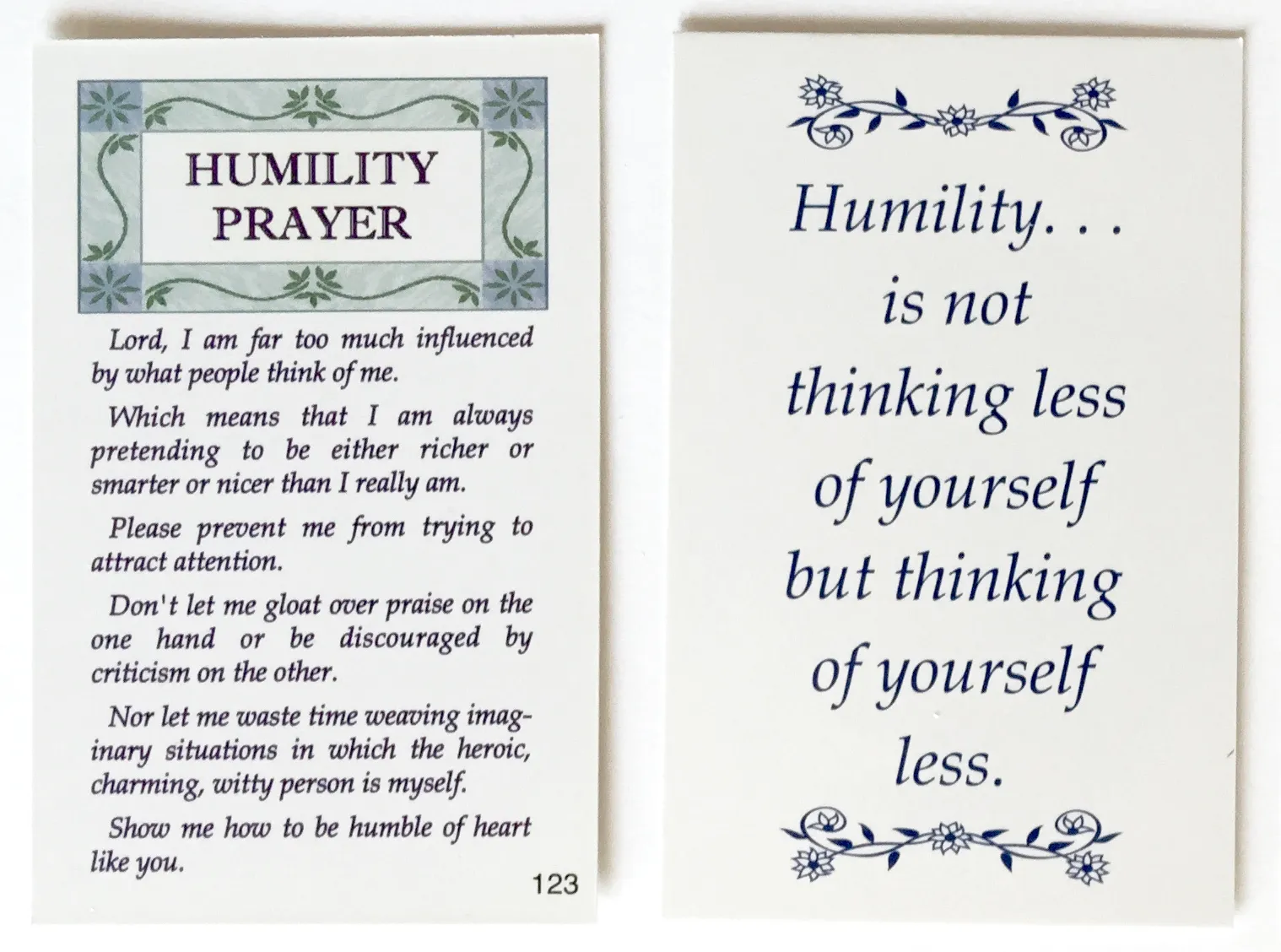 pray for humility