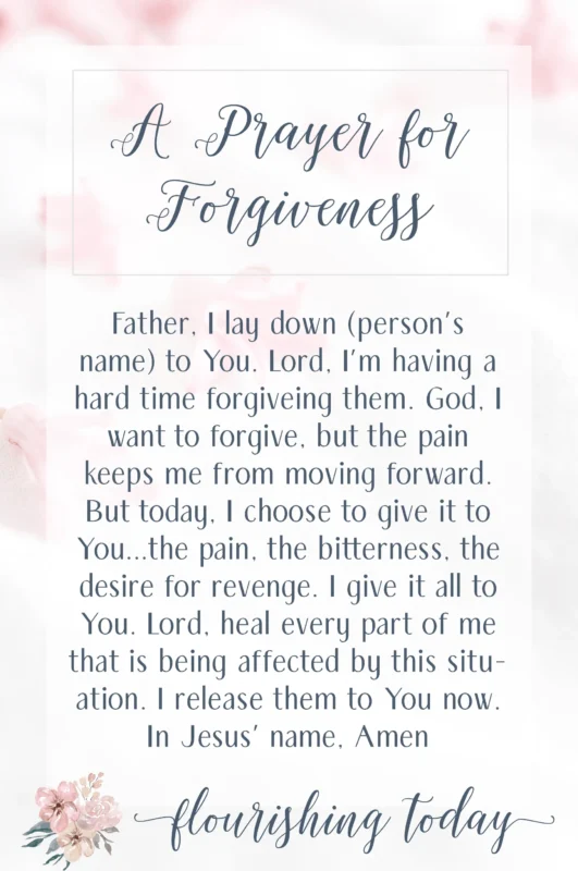 prayer about forgiveness of sins