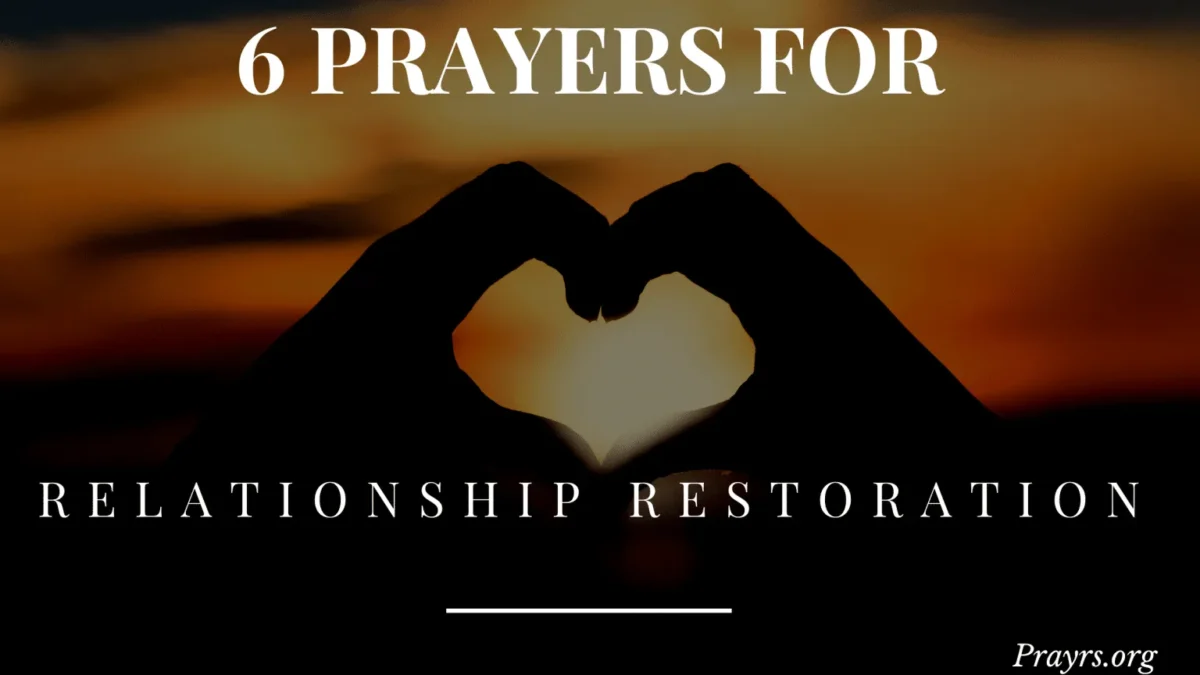 prayer for a relationship to be restored