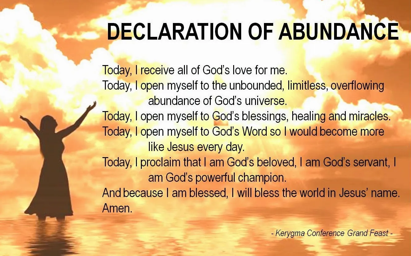 prayer for abundance