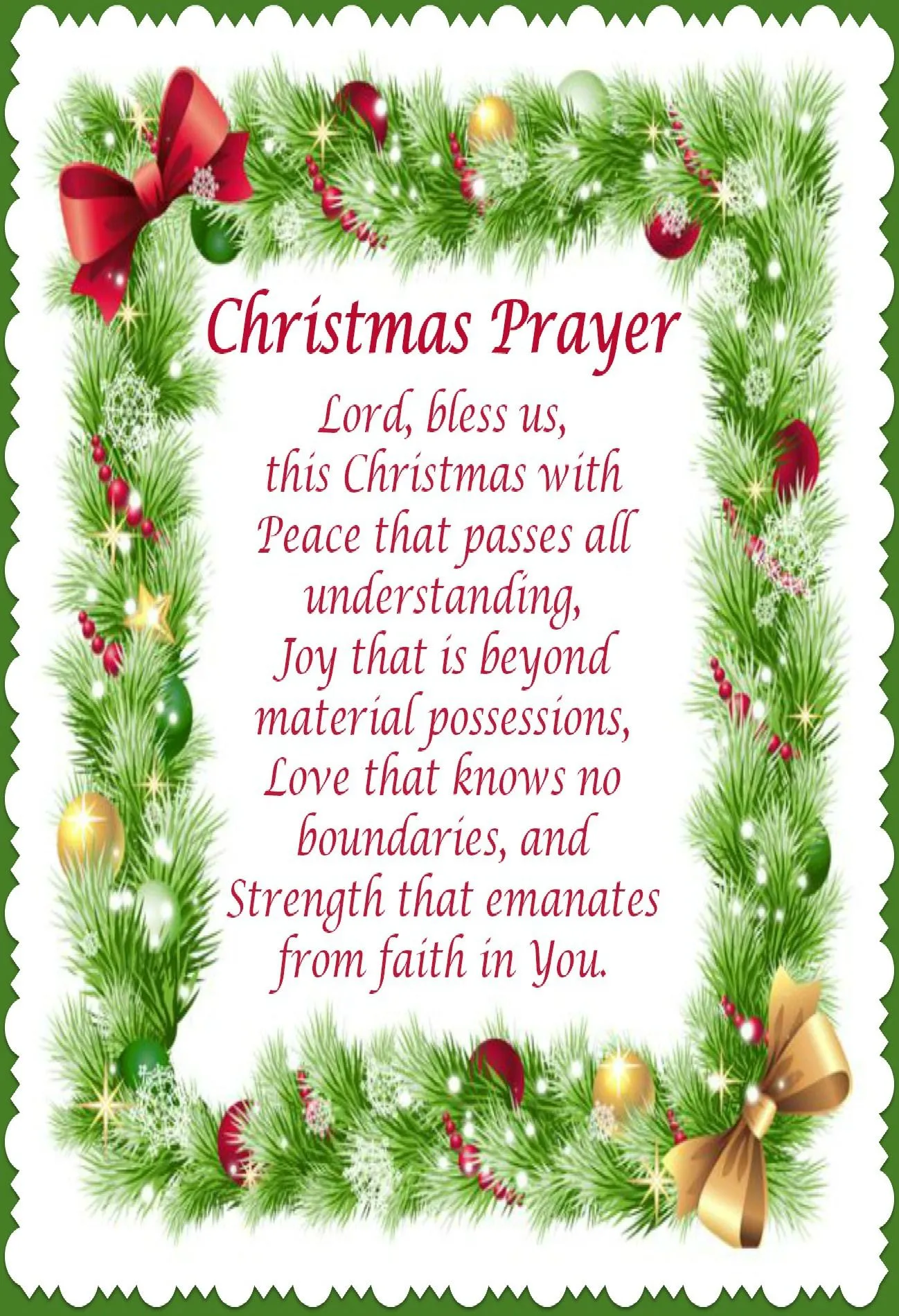 prayer for families at christmas