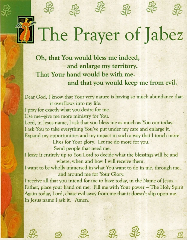 prayer for jabez