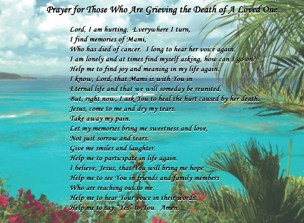 prayer for loss of a loved one