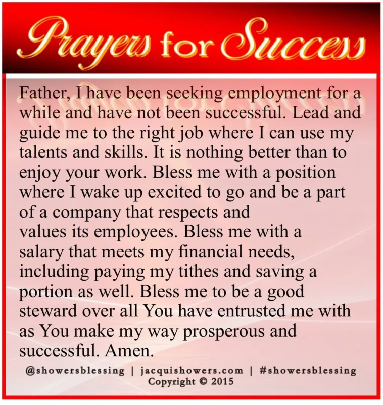 Prayer For New Job Opportunity (2024)