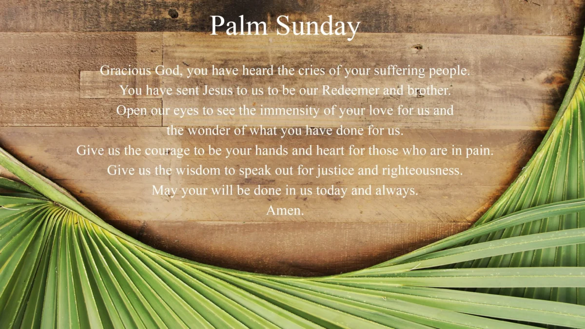 prayer for palm sunday