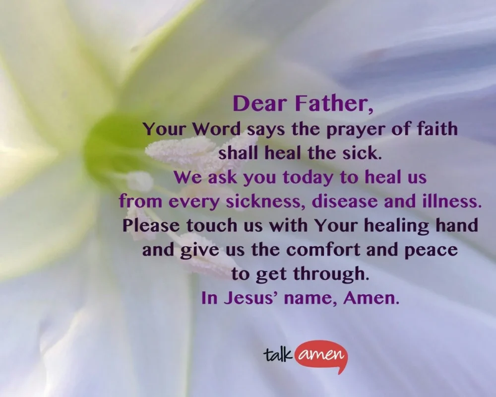 prayer for sickness