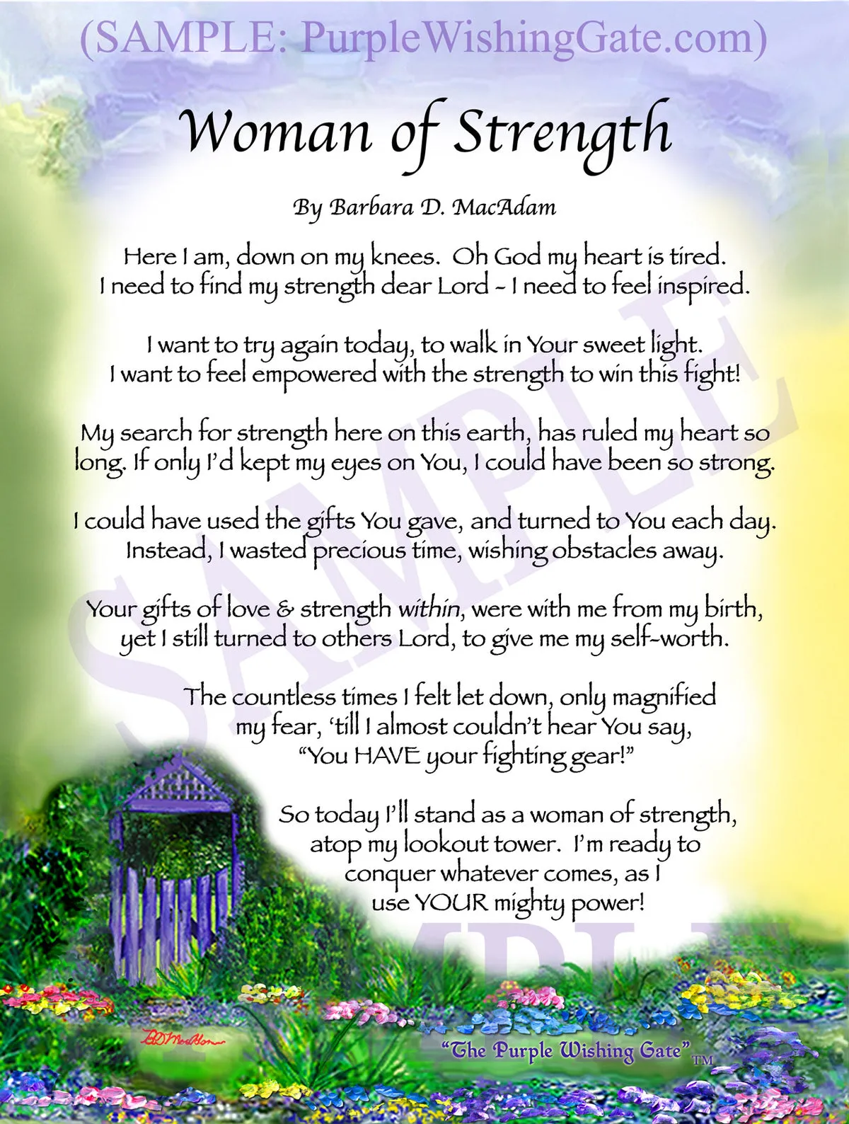 prayer for strong woman