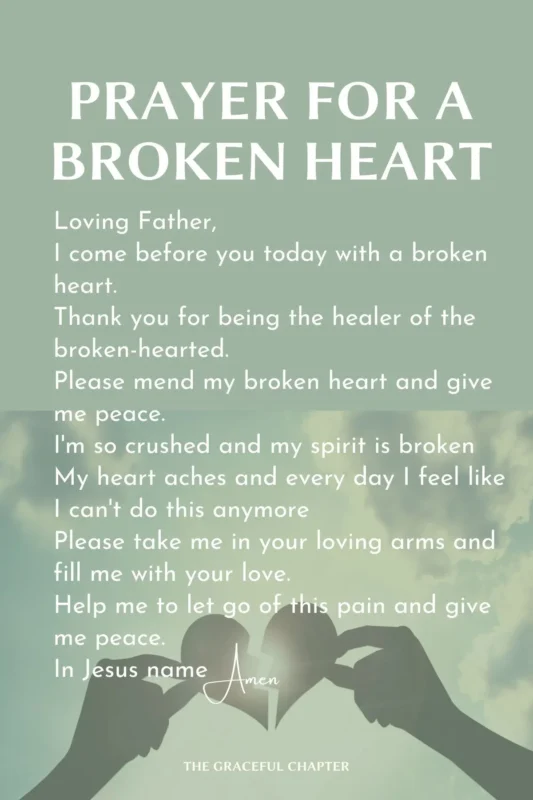 prayer for the broken hearted