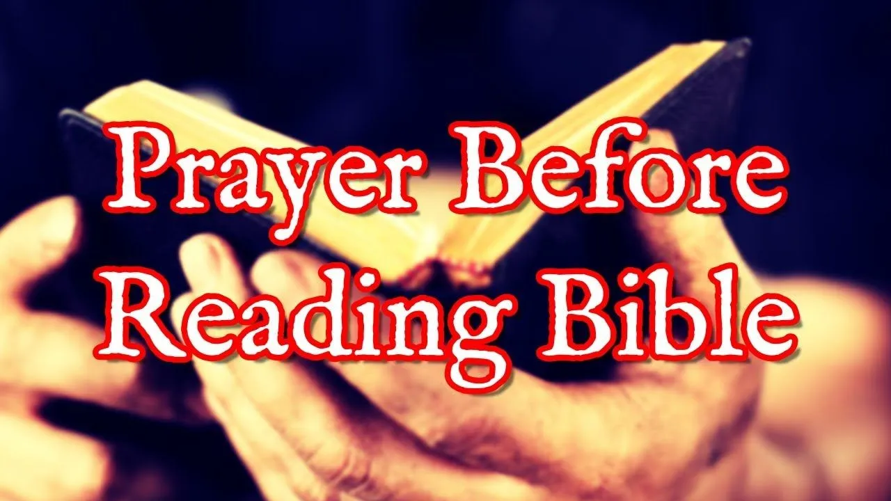 prayer to open bible study