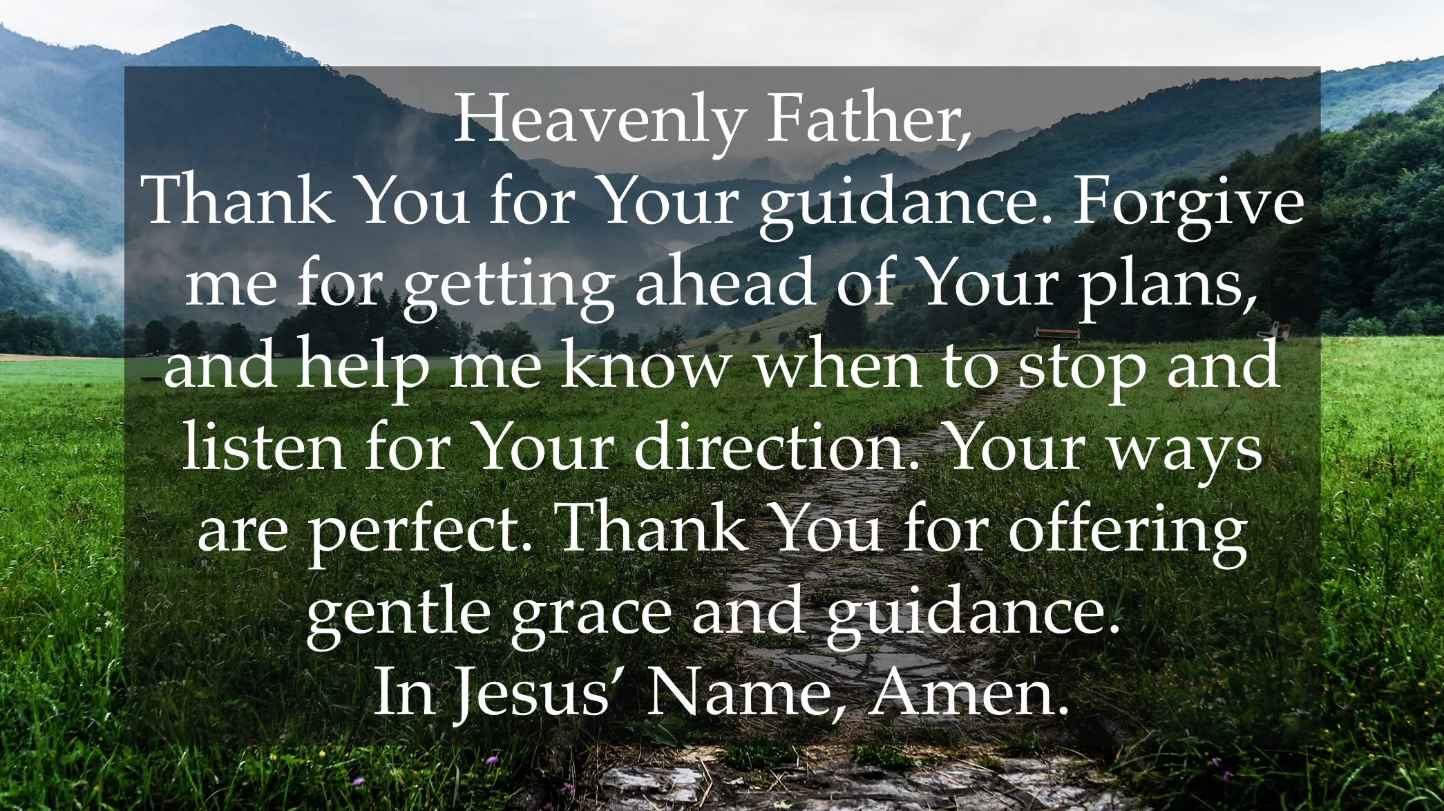 a prayer for guidance