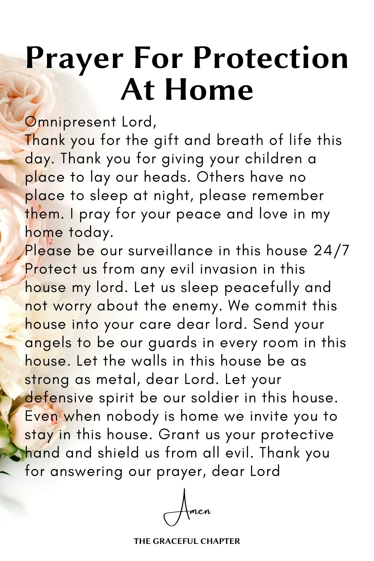 prayers for protection of home