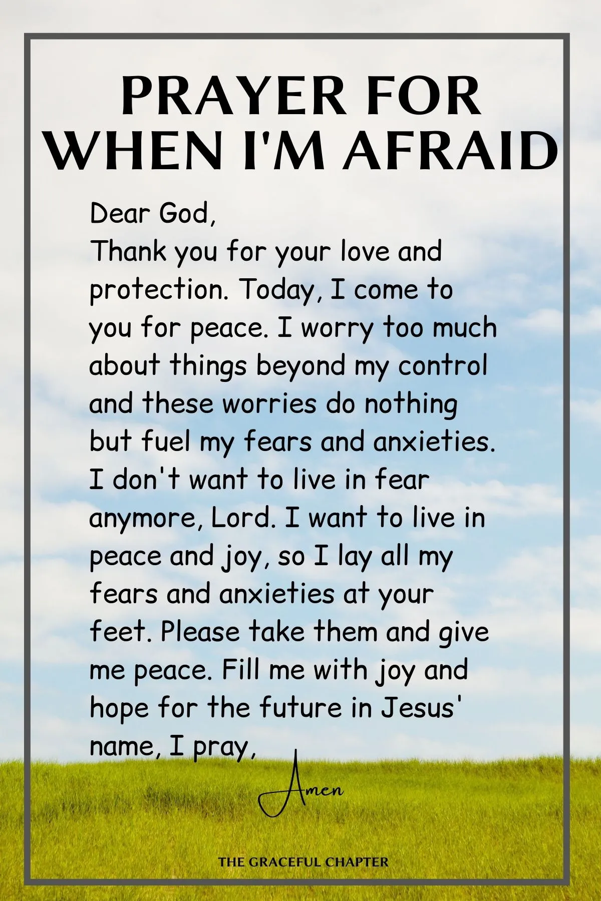 prayers when in fear