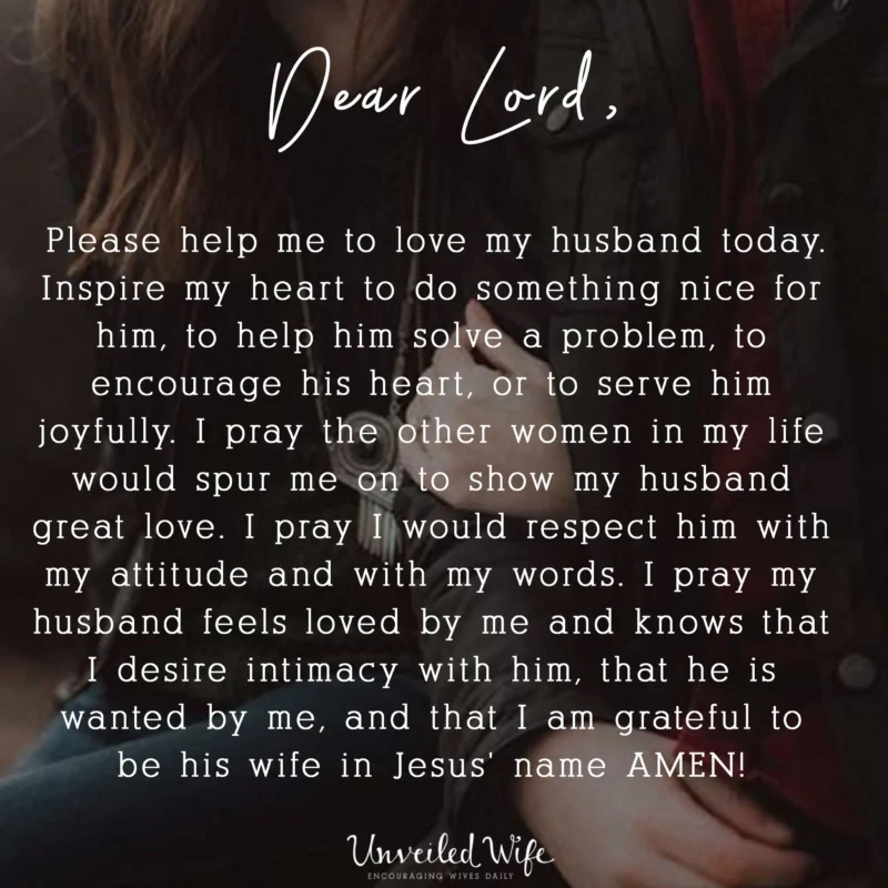 praying for my husband