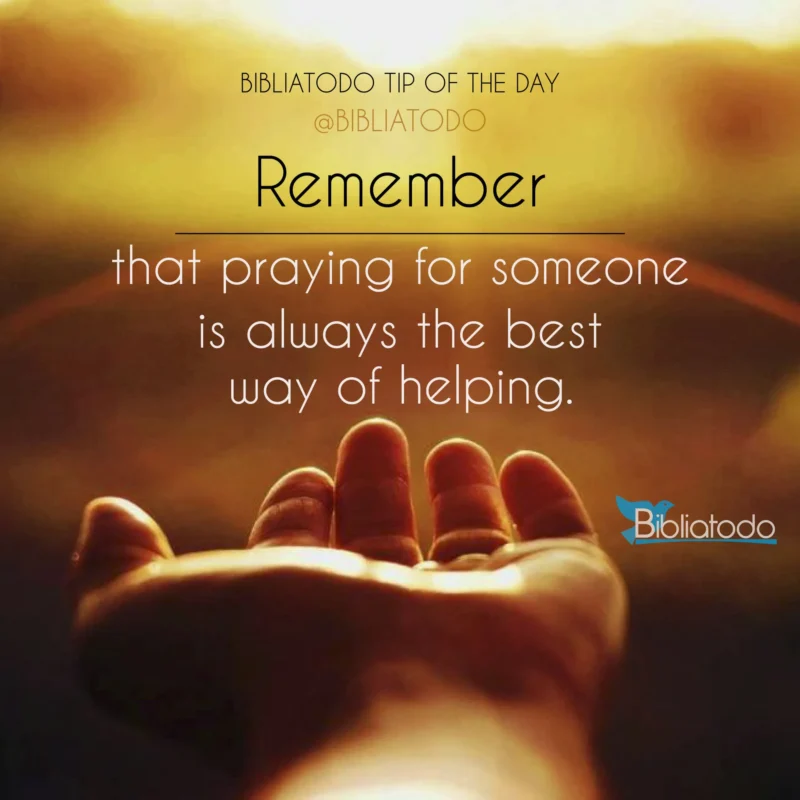 praying for someone