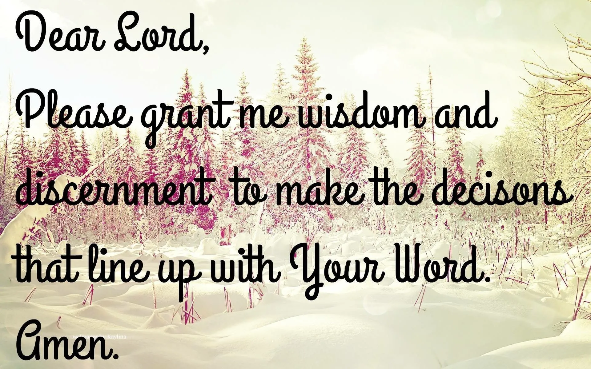 praying for wisdom and discernment