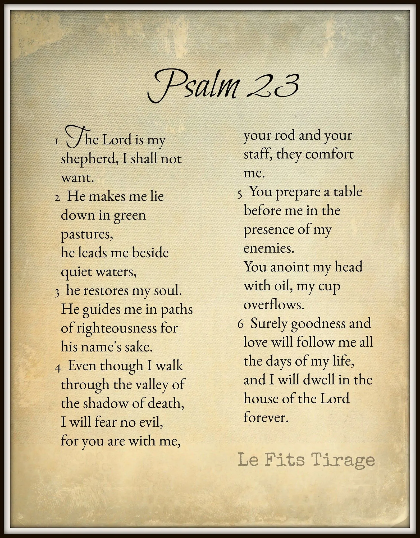 23rd psalms meaning