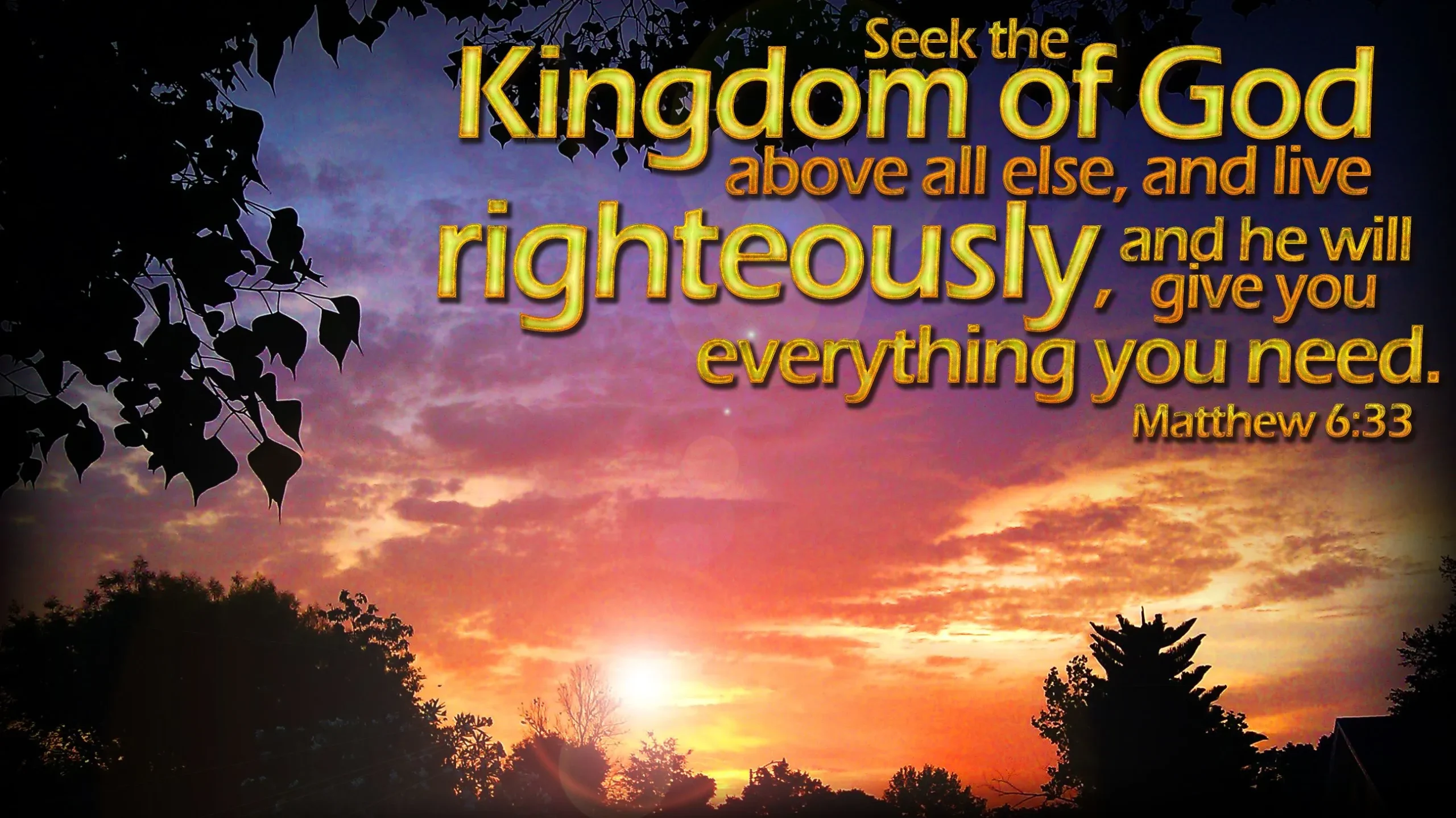 seeking the kingdom of god
