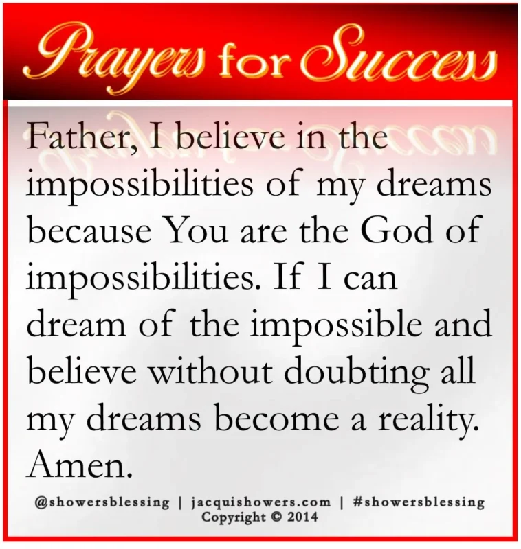 success prayer