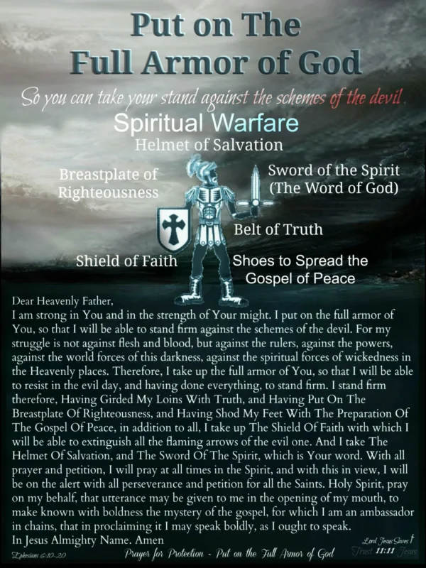 the armor of god prayer