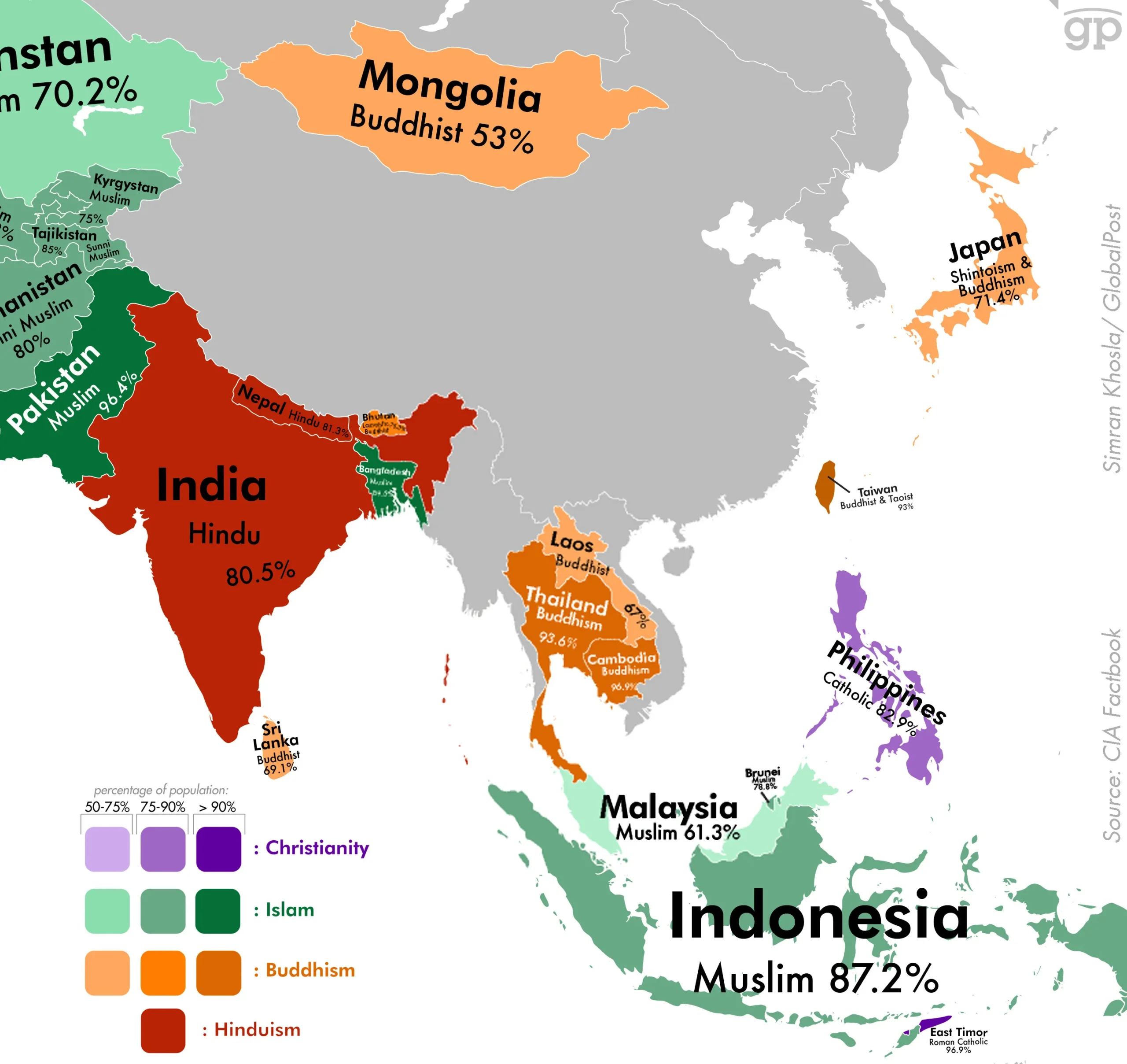 largest christian country in asia