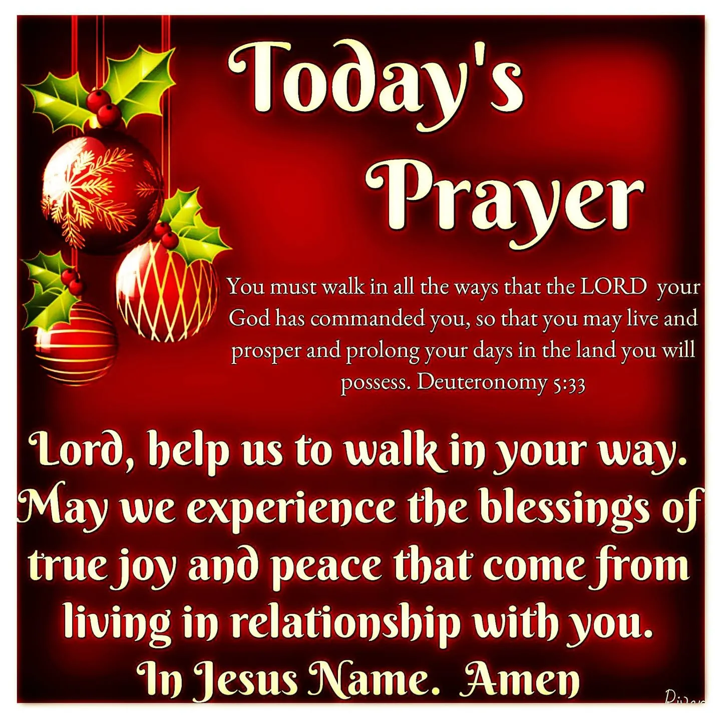 today’s prayer