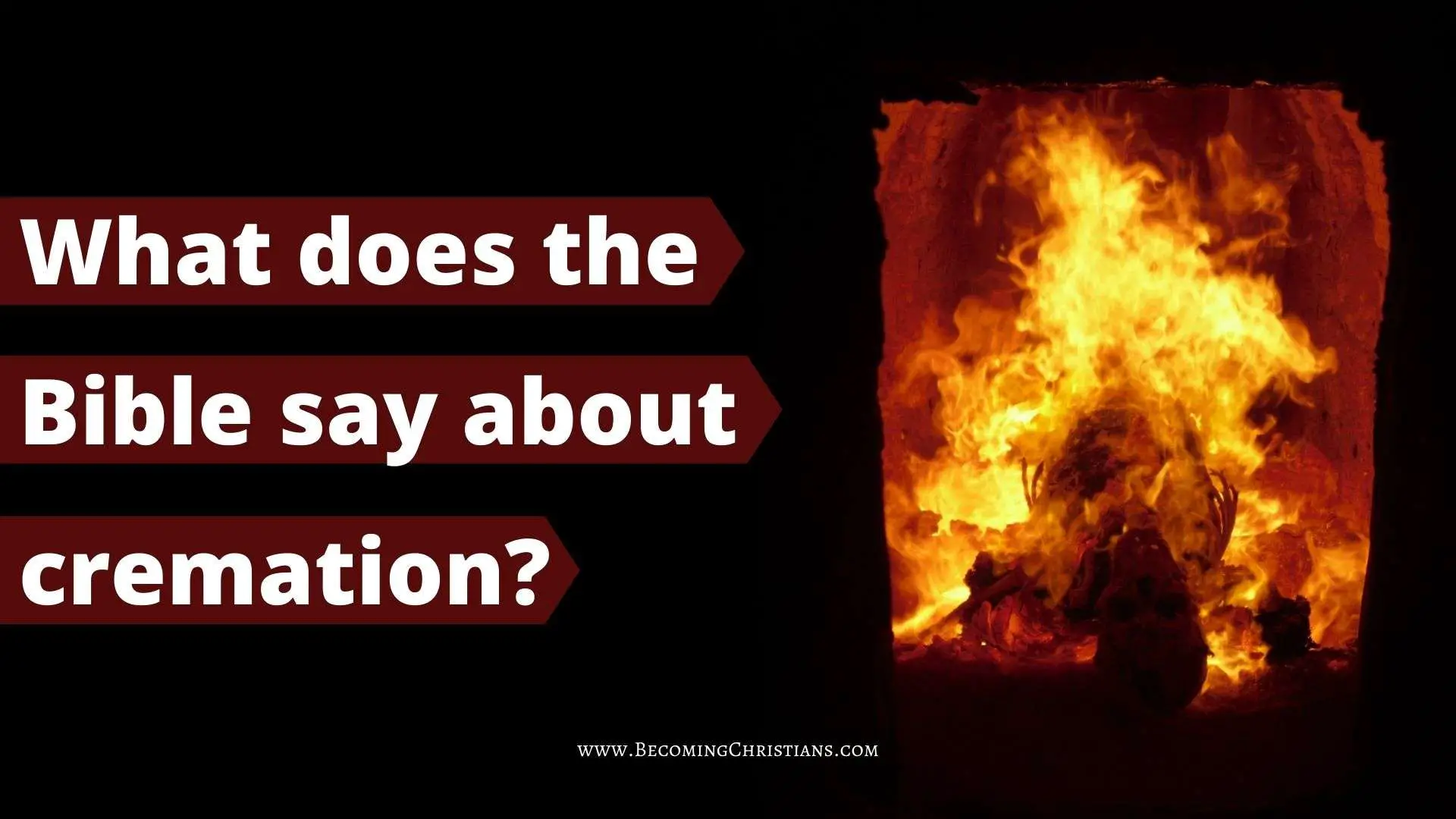 what does kjv bible say about cremation