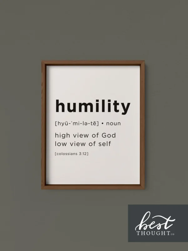 what is humility in the bible